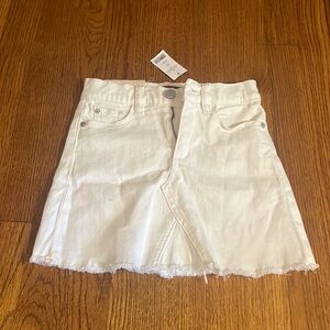 NWT DL1961 Girl’s White Jenny Palmetto Skirt Size 7